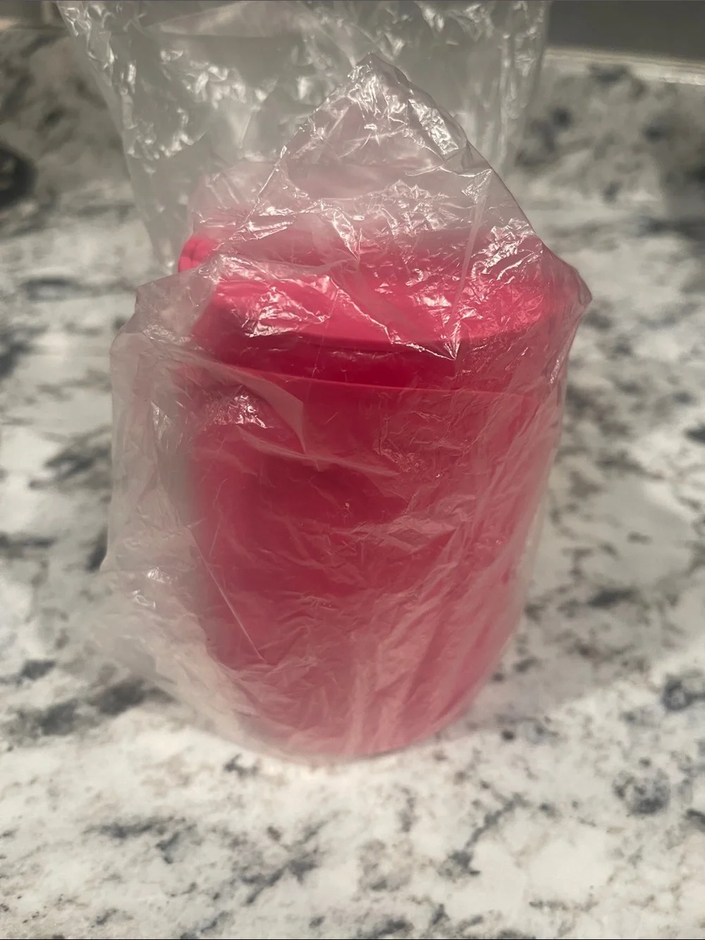 Tupperware Rocker Scoop set of 2 Pink Kitchen Tool Flour, Sugar, Grain Scoop
